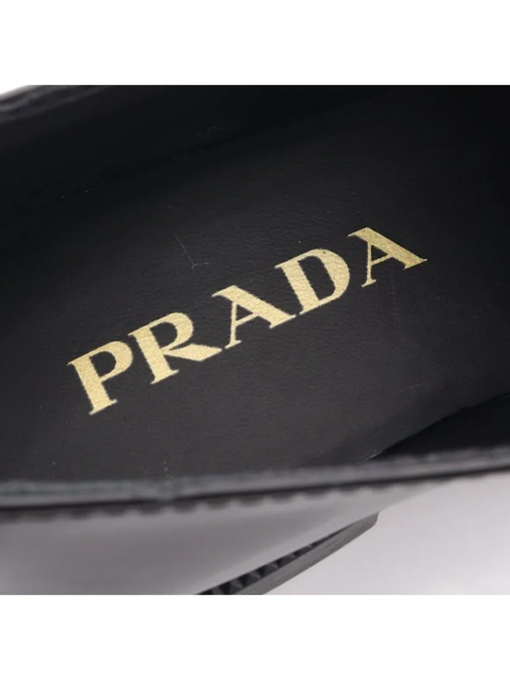 Prada Loafers Triangle Logo Leather